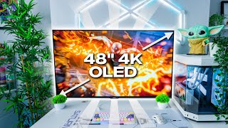 This HUGE Gaming Monitor Is EPIC  Aorus FO48U 4K OLED Review [upl. by Johny142]