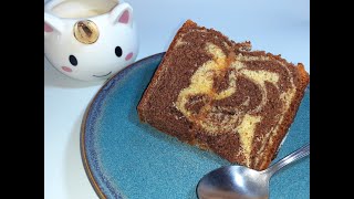 Receta de queque marmoleado  Cake marmoleado 🥛 [upl. by Tallou715]