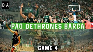 PAO DETHRONES Barca In Front Of 25000 FANS  Panathinaikos  Barcelona 7867  2011 EL Playoffs G4 [upl. by Edd]