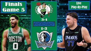 Boston Celtics Vs Dallas Mavericks Game 5 Live PlayByPlay Commentary  NBA FINALS 2024 Playoffs [upl. by Yednarb659]