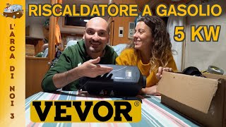 Montiamo sul camper il riscaldatore a gasolio 🔥 VEVOR 5KW 🔥 [upl. by Nazay321]