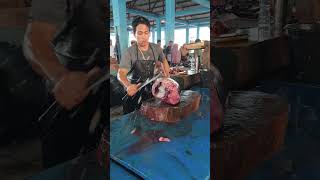 GOOD SHARP MACHETE 🔪🔥 Tuna Fish Cutting Techniques shorts [upl. by Jo]