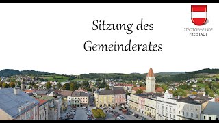 Livestream der Gemeinderatssitzung der Stadt Freistadt [upl. by Alahsal]