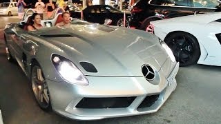 SLR Stirling Moss amp Lamborghini Aventador Playing Around [upl. by Charis]