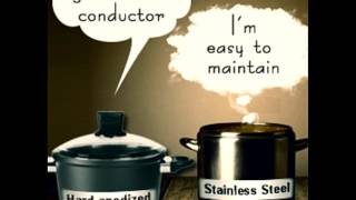 Hard anodized Aluminum Vs Stainless Steel Cookware A Face off [upl. by Noryb]