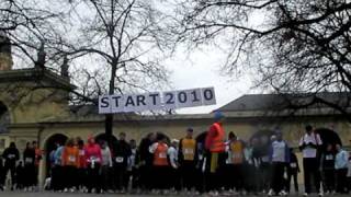 Neujahrslauf München 2010 Hofgarten  Englischer Garten [upl. by Kapeed]