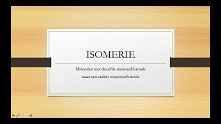 Isomerie [upl. by Wenonah]