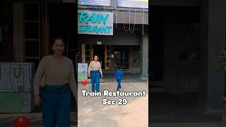 Train Restaurant sec 29 gurgaon dining train littlemonric7 restaurant shorts shortsviral [upl. by Britteny]