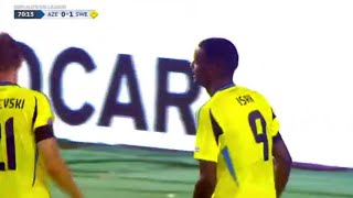 Azerbaijan vs Sweden 13 Alexander Isak Goals Double  Results and Extended Highlights [upl. by Freed]