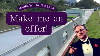 53ft Narrowboat For Sale Offers Around £30000 [upl. by Dnumsed141]