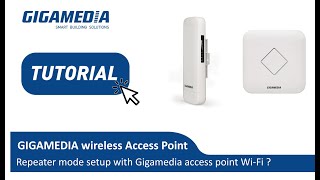 Repeater Mode setup with GIGAMEDIA Access Point Wi Fi [upl. by Modeerf382]