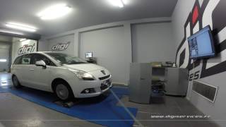 Peugeot 5008 16 hdi 112cv Reprogrammation Moteur  130cv Digiservices Paris 77 Dyno [upl. by Philina]