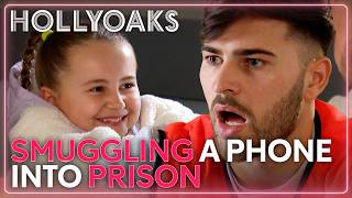 Smuggling A Phone Into Jail  Hollyoaks [upl. by Airretnahs]