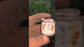 Blue egg cup and a min i kids dolls jug found bottle digging Helensburgh Scotland [upl. by Noiroc]