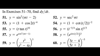 51 y  sin2 pi t  2 52 y  sec2pit 53 y  1  cos 2t4 54 y  1  cot t22 [upl. by Davey519]