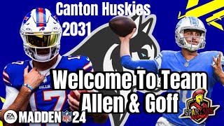 NFL Madden 24 Franchise Canton Huskies Draft Picks 2031 [upl. by Kotz]