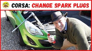 Vauxhall Corsa D How To Change Spark Plugs Opel Corsa D [upl. by Brote]