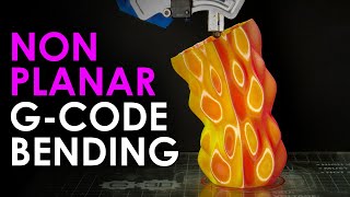 NONPLANAR 3D Printing by BENDING GCode [upl. by Arondell]