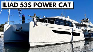 ILIAD 53S POWER CATAMARAN Luxury LongRange OceanCapable Liveaboard Yacht Tour [upl. by Sukul]