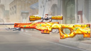 ORANGE SCOPE AWP LOOK WILD IN CS2🔥🔥 AWP DESERT HYDRA WITH 5x STONE SCALES FOIL STICKER CS2 [upl. by Etteluap]