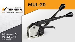 MUL20 Adjustments for different steel strapping width [upl. by Sajovich356]