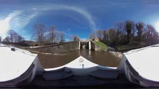 Bingley Five Rise Locks  360 virtual reality trip [upl. by Robertson]