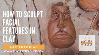 FACE JUG  How to Sculpt Facial Features in Clay [upl. by Gerard]