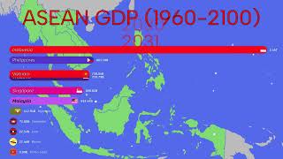 ASEAN Countries by GDP 19602100 UPDATED 2024 [upl. by Lidda]