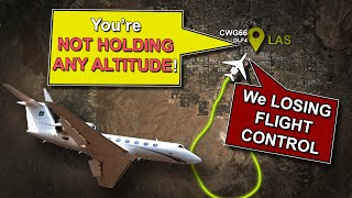 Airplane CANT MAINTAIN altitude Flight Control PROBLEMS during climb REAL ATC [upl. by Lednek404]