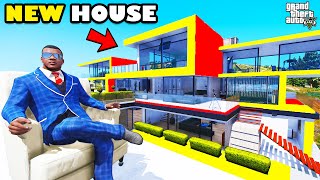 Franklin Build Most Luxury And Premium Designer House in GTA 5  SHINCHAN and CHOP [upl. by Joerg524]