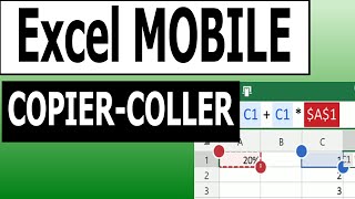 Excel sur Mobile  Recopier les formules ou Série incrémentée [upl. by Karmen]