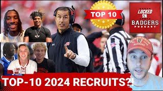 Ranking the top10 recruits in the 2024 recruiting class for the Wisconsin Badgers Dilin Jones  1 [upl. by Greg]