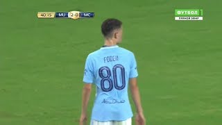 Phil Foden vs Manchester United ► Debut for Manchester City ► 20072017 [upl. by Nos]