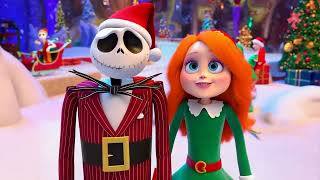 Christmas Jack Skellington and Sally Happy Holidays Adventure Animation Episode 11 [upl. by Ellemrac]