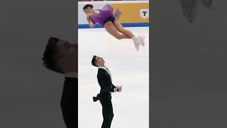 Aliona Kostornaya amp Georgy Kunitsa 💜 pairskating figureskating iceskating dance shorts edit [upl. by Ilat]