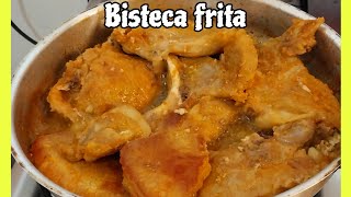 Bisteca Suina Frita  Receita completa [upl. by Wilscam]