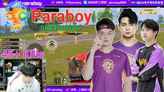 Nv Paraboy Nv Order Fearless😱 Crushes Enemies 45 Kills in Pubg Global  Nova Dreamy Nova Loongskr [upl. by Eirene]