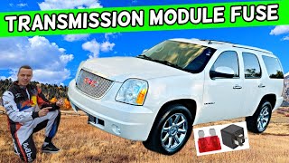 GMC YUKON XL TRANSMISSION CONTROL MODULE FUSE LOCATION 2007 2008 2009 2010 2011 2012 2013 2014 [upl. by Daigle]