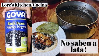 DELICIOSOS FRIJOLES DE LATA CON UN TOQUE MEXICANO  FACILES  Lores KitchenCocina [upl. by Agemo]