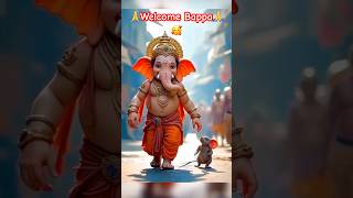 Welcome Bappa india ganapatibappamorya ytshorts viralvideo [upl. by Bonni160]