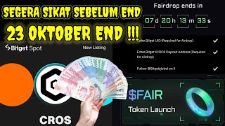 Segera Sikat Tgl 23 Listing Tutorial Airdrop CROS dan Fairfun 2 Garapan Potensi JP [upl. by Ardnuahc]