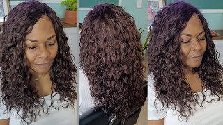 HUMAN HAIR CURLY CROCHET HAIR  No Slippage  MICRO RING LOOP IS AMAZING [upl. by Nirel]