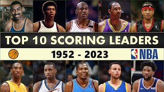 NBA Top 10 Scoring Leaders Every Year 1952  2023 [upl. by Idnor]