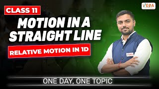 Relative motion in 1D  Motion in a straight line  Class 11  Physics  One Day One Topic [upl. by Eynenihc]