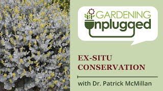 Gardening Unplugged  Ex situ Conservation with Dr Patrick McMillan [upl. by Inatsed]