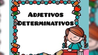 Adjetivos determinativos [upl. by Ydna785]