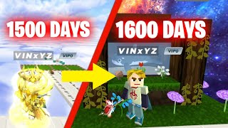 I Survived 1600 DAYS in Skyblock  Blockman Go  FurtherXT [upl. by Ardnoel]