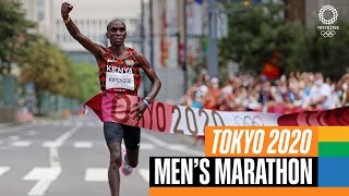 Kipchoge 🇰🇪 wins marathon gold again 🥇  Tokyo Replays [upl. by Aicemak]