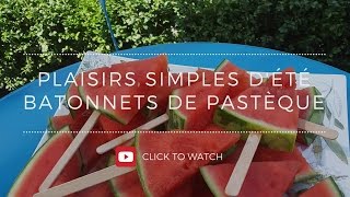 Bâtonnets de pastèque  Watermelons sticks [upl. by Cozza587]