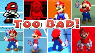 Evolution Of Mario Lose in Mario Tennis Games 1995  2018 [upl. by Ahsla97]